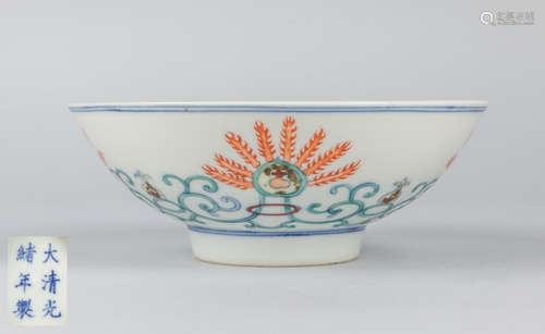 Chinese Doucai Porcelain Bowl