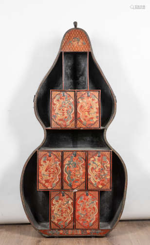 Tall Chinese Lacquer-wood Cabinet