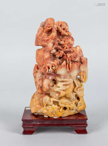 Chinese Translucent Shoushan Stone Sculpture