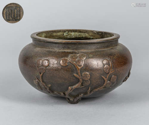 Japanese Meiji Bronze Censer