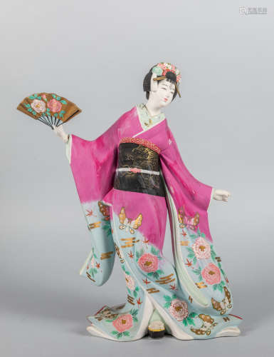 Collectible Japanese Hakata Kimono Geisha Girl Doll