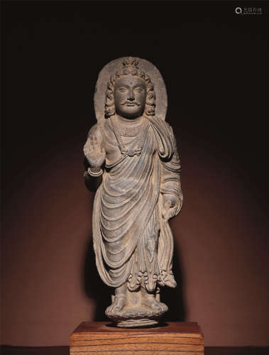 四-五世紀 古犍陀羅彌勒菩薩立像