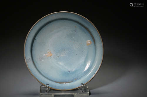 CHINESE SONG DYNASTY JUN KILN PLATE