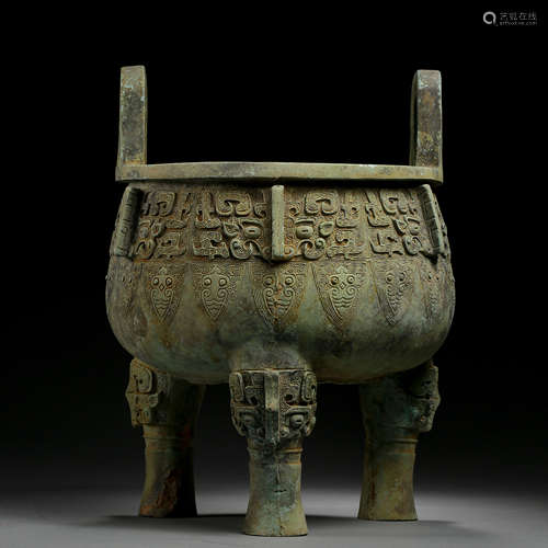 ANCIENT CHINESE BRONZE DING