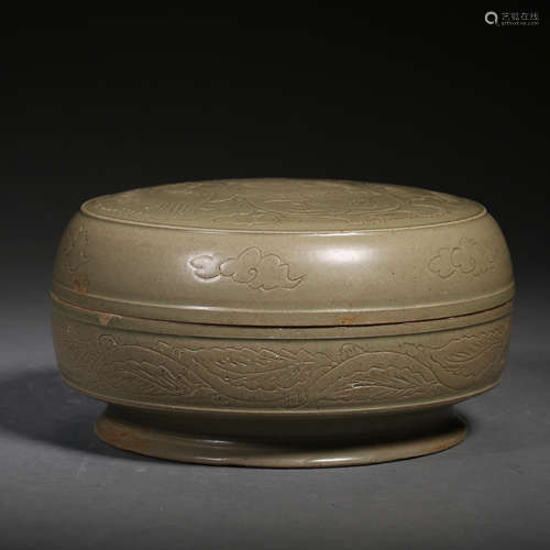 YUE KILN POWDER BOX, SOUTHERN SONG DYNASTY, CHINA