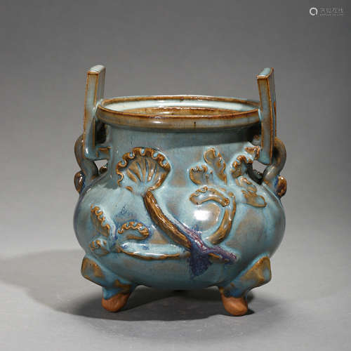 JUN KILN INCENSE BURNER, SONG DYNASTY, CHINA