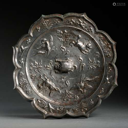 BRONZE MIRROR, TANG DYNASTY, CHINA