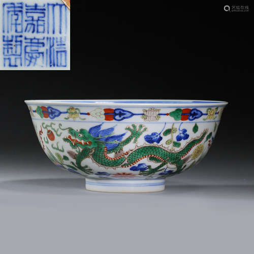 CHINESE QING DYNASTY DOU CAI BOWL