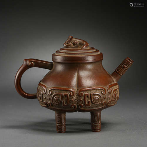 CHINA QING DYNASTY ZISHA POT