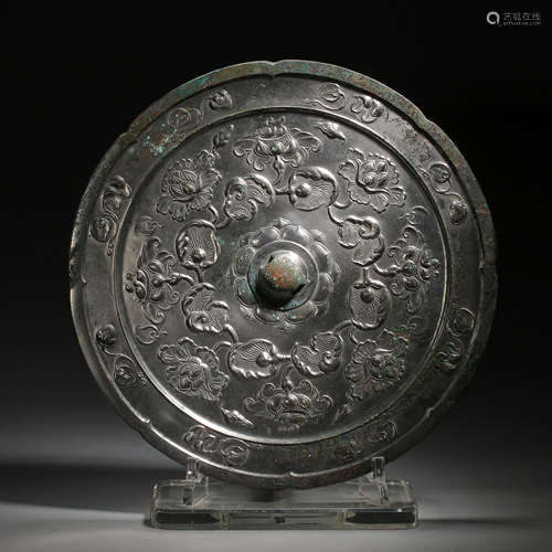 BRONZE MIRROR, TANG DYNASTY, CHINA