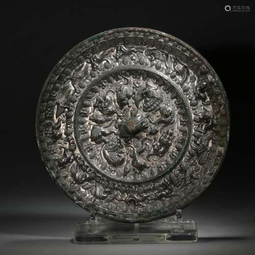 BRONZE MIRROR, TANG DYNASTY, CHINA