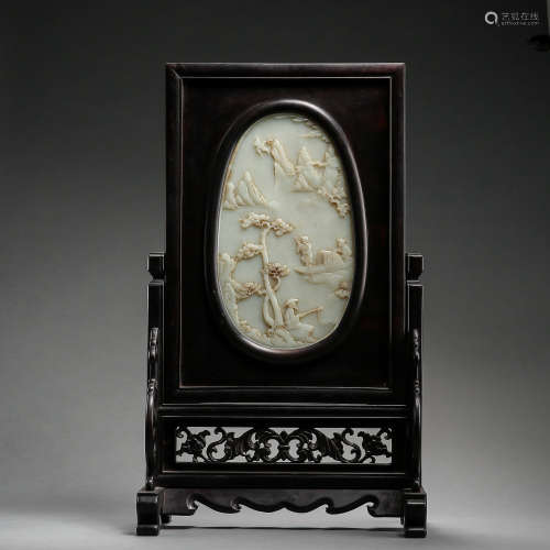 HETIAN JADE SCREEN, QING DYNASTY, CHINA