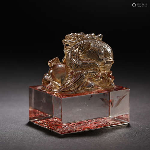 CHINA QING DYNASTY CRYSTAL SEAL