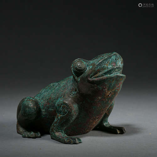 ANCIENT CHINESE BRONZE FROG