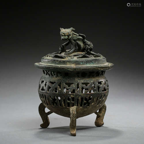 ANCIENT CHINESE BRONZE AROMA STOVE