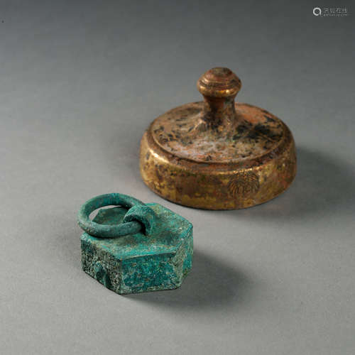 A SET OF ANCIENT CHINESE BRONZE SEALS