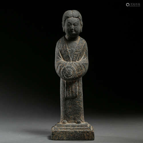 CHINESE TANG DYNASTY STONE FIGURINE