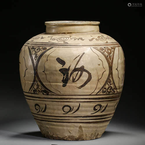 BIG POT OF CIZHOU KILN IN JIN DYNASTY, CHINA