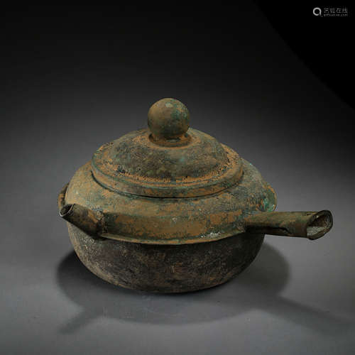 CHINESE BRONZE TEAPOT OF LIAO DYNASTY