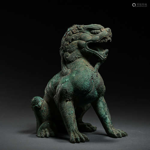 CHINA TANG DYNASTY BRONZE LION