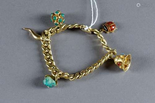 Bracelet Gourmette Aux Pendelo…