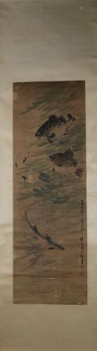 Qing dynasty Sima zhong's fish painting
