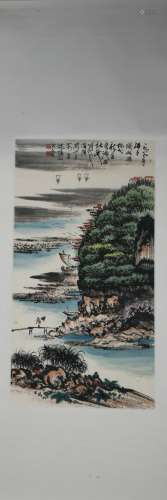Modern Guan shanyue's landscape painting