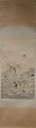 Qing dynasty Leng mei's immortals painting