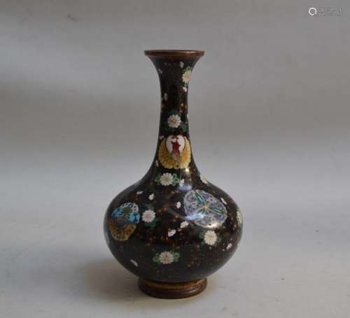 ASIE du SUD EST Vase soliflore en bronze cloisonné…