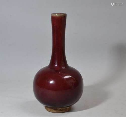 CHINE Vase soliflore à large panse en porcelaine é…