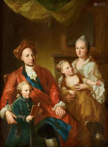 Georges DesmaréesPortrait des kurbayrischen Leibarztes Erhard Winterhalter und seiner Famili