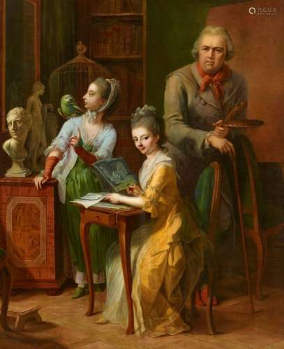 Johann Heinrich Tischbein d. Ä.Der Maler mit seinen Töchtern