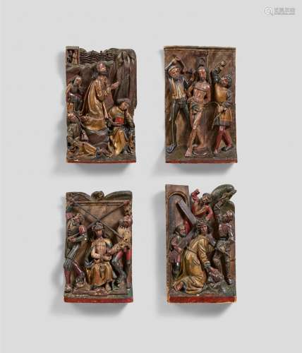 Wohl Mitteldeutsch 2. Hälfte 15. JahrhundertVier Szenen aus der Passion Christi