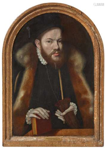 Kölner Meister der frühen 1570er JahreBildnis eines Mannes mit Pelzschaube