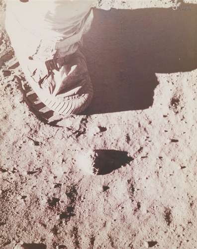 NASAAldrin’s Boot on the lunar Soil, Apollo 11