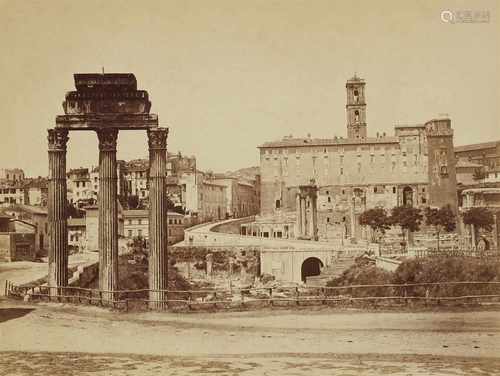 Auguste Rosalie Bisson gen. Bisson JeuneForum Romanum, Blick auf das Kapitol