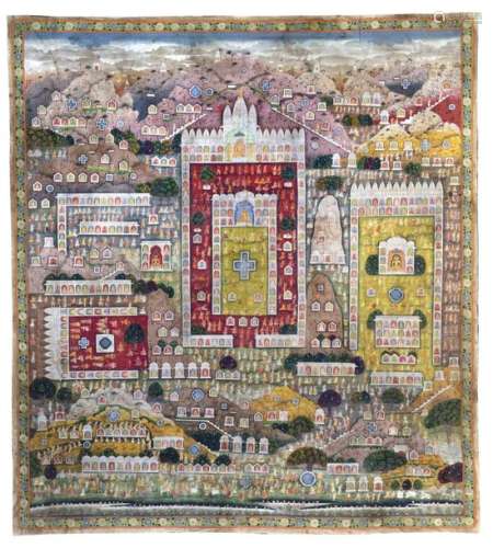A Jain Pilgrimage Painting (ti…
