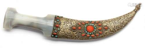 An Ottoman Jambiya Dagger With…