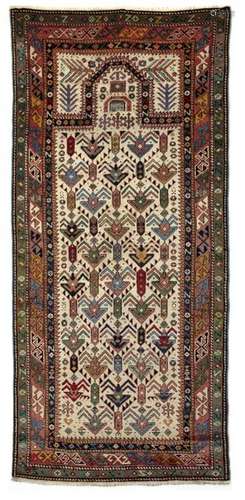 A Caucasian Askafa Prayer Rug,…