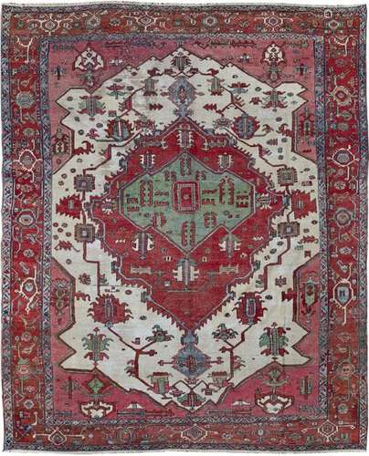 A Heriz Serapi Rug, 19th Centu…