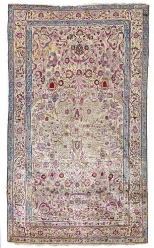 A Kashan 'mohtasham' Silk Rug,…