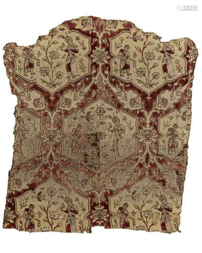 Velvet Fragment, Safavid, Iran…