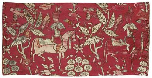 A Fine Safavid Woven Silk And …