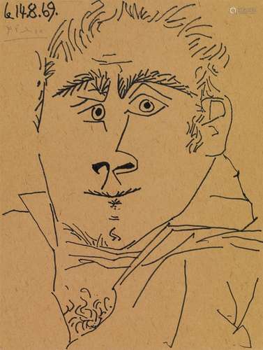 Pablo PicassoTête D'Homme (LE 14 AOÛT 1969)