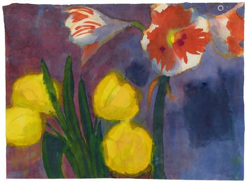 Emil NoldeTulpen und Amaryllis