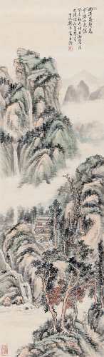 樊浩霖（1885～1962） 山水 立轴 设色纸本