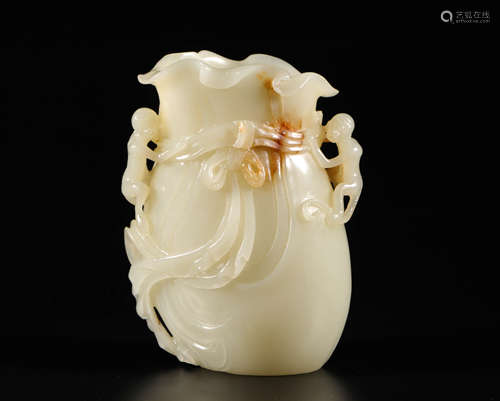 hetian jade pendant from Qing清代和田玉子孫萬代