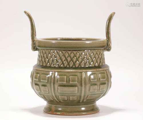 Green Porcelain Censer from Song宋代青瓷八卦爐