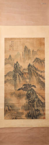 Ink Landscape Painting from Qing清代水墨畫
王昱
紙本立軸