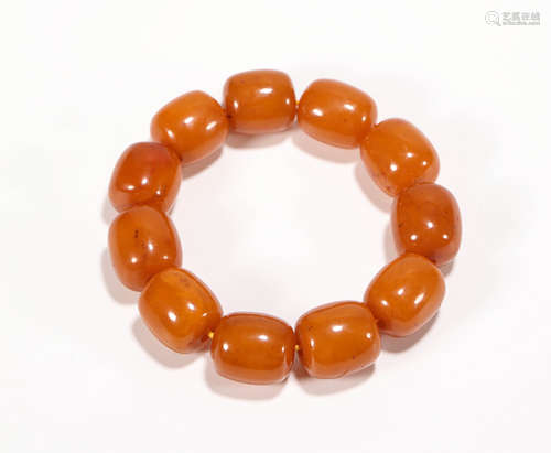 Beeswax Bracelet from Qing清代蜜蠟手串